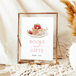 ストロベリーブランチ赤ちゃんシャワー本とギフトサイン ポスター