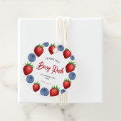 ストロベリーブルーベリーガール誕生日ありがとう フェイバータグ (インサイチュ)