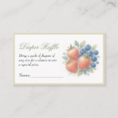 ストロベリーブルーベリーベビーおむつラッフル エンクロージャーカード (正面)