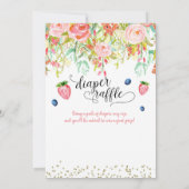 ストロベリーブルーベリーベビーシャワー招待状 招待状 (裏面)