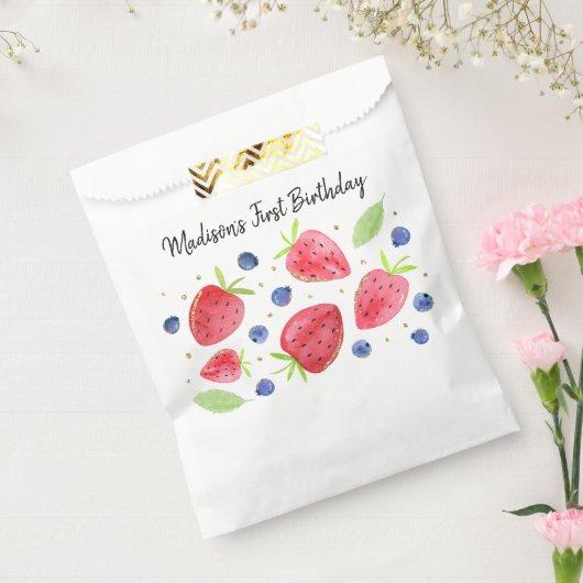 ストロベリーブルーベリーベリースウィート誕生日 フェイバーバッグ (封をした状態)