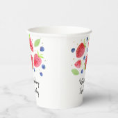 ストロベリーブルーベリーベリースウィート誕生日 紙コップ (右)