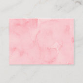 ストロベリーブルーベリー赤ちゃんシャワーブックリクエスト エンクロージャーカード (裏面)