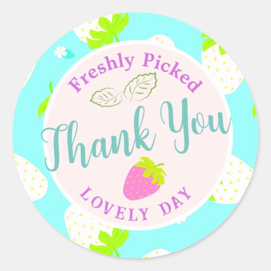 ストロベリーブルー ラウンドシール (正面)