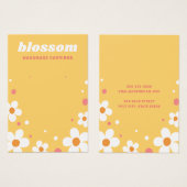 ストロベリーブロッソフォントイエローイヤリングカード (正面&裏面)