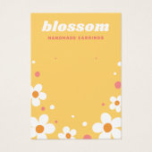 ストロベリーブロッソフォントイエローイヤリングカード (正面)