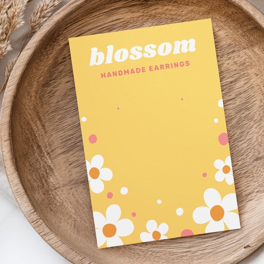 ストロベリーブロッソフォントイエローイヤリングカード