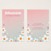 ストロベリーブロッソフォントピンクイヤリングカード (正面&裏面)