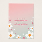 ストロベリーブロッソフォントピンクイヤリングカード (裏面)