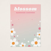 ストロベリーブロッソフォントピンクイヤリングカード (正面)