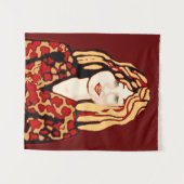 ストロベリーブロンド髪のラス・タペストリー タペストリー (正面(横))