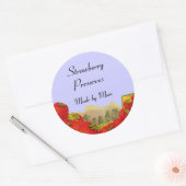 ストロベリープカスタムザーズ缶詰ラベルシール ラウンドシール (封筒)