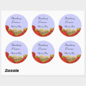 ストロベリープカスタムザーズ缶詰ラベルシール ラウンドシール (シート)