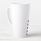 ストロベリープラントブラックストライプ カフェラテマグ (左アングル)