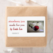 ストロベリープリザーズまたはジャムラベル ラベル (インサイチュ)