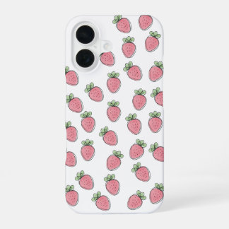 ストロベリープリント iPhone 16ケース