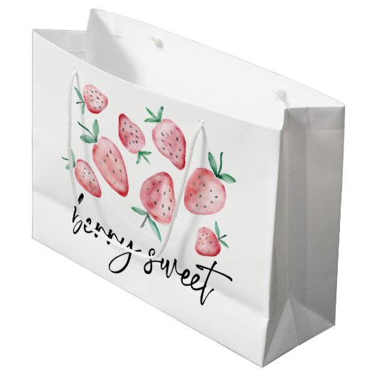 ストロベリーベストベリースウィート農家市場パーティー ラージペーパーバッグ (正面アングル)