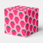 ストロベリーベビーガールシャワーベリースイートサンキュー フェイバーボックス (裏面サイド)