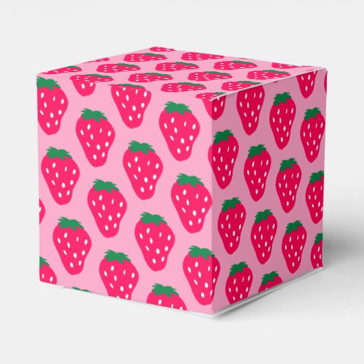 ストロベリーベビーガールシャワーベリースイートサンキュー フェイバーボックス (裏面サイド)