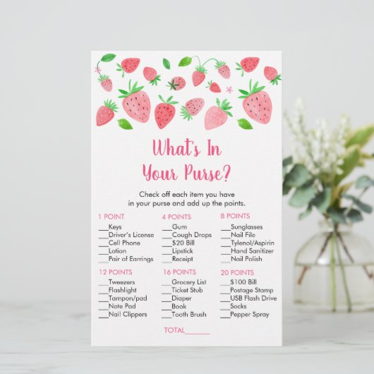 ストロベリーベビーシャワーあなたの財布のゲームの何 (スタンド正面)