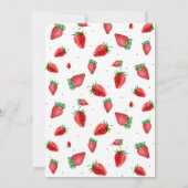 ストロベリーベビーシャワーの招待状 |ベリースウィート 招待状 (裏面)