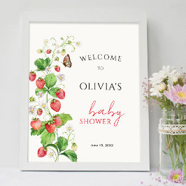 ストロベリーベビーシャワーへようこそ ポスター