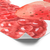 ストロベリーベビーシャワーウェルカムサイン ポスター (角)