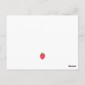 ストロベリーベビーシャワーサンキューカード ポストカード (裏面)