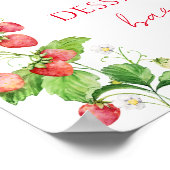 ストロベリーベビーシャワーデザートバー ポスター (角)