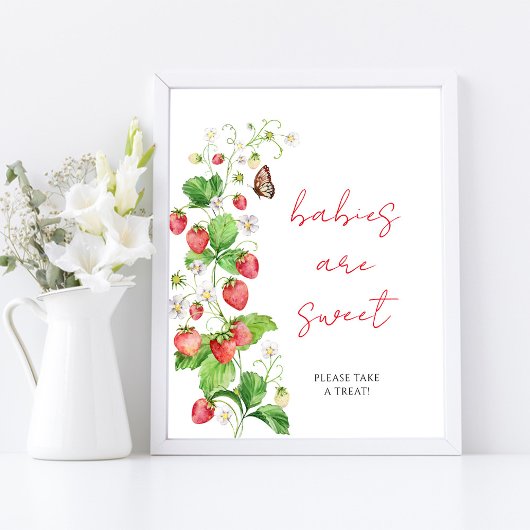 ストロベリーベビーシャワーベビーは甘い ポスター