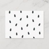 ストロベリーベビーシャワーベビー用の本 エンクロージャーカード (裏面)