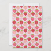 ストロベリーベビーシャワーベリースウィート招待状 招待状 (裏面)