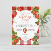 ストロベリーベビーシャワーベリーベビー 招待状 (スタンド正面)
