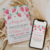 ストロベリーベビーシャワー招待状ベリースウィートベビー 招待状