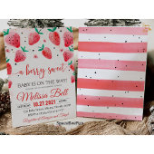 ストロベリーベビーシャワー招待状ベリースウィートベビー 招待状