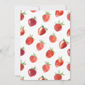 ストロベリーベビーシャワー招待状 |ベリースウィート 招待状 (裏面)