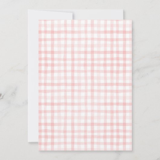 ストロベリーベビーシャワー招待状 招待状 (裏面)