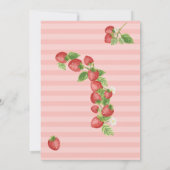 ストロベリーベビーシャワー招待状 招待状 (裏面)