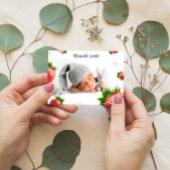 ストロベリーベビーシャワー – サンキューカード 出欠カード