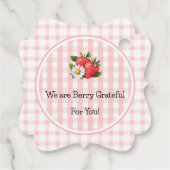 ストロベリーベビーシャワー – メッセージカード フェイバータグ (裏面)