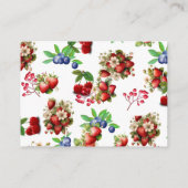 ストロベリーベモダンリースイートオムツラッフルチケット エンクロージャーカード (裏面)