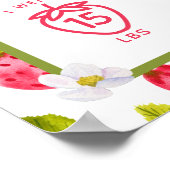 ストロベリーベリーの最初の誕生日マイルストーン ポスター (角)