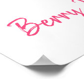 ストロベリーベリースイーツ誕生日ウェルカム ポスター (角)