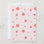 ストロベリーベリースイーツ誕生日サマー招待状 招待状 (裏面)