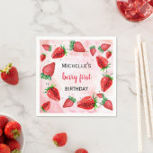 ストロベリーベリースイートガールズ誕生日 スタンダードカクテルナプキン (インサイチュ)