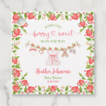 ストロベリーベリースイートクロザラインベビーシャワー