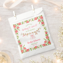 ストロベリーベリースイートクロザラインベビーシャワー フェイバーバッグ