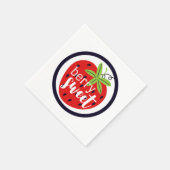 ストロベリーベリースイート誕生日ベビーガールキッズ スタンダードカクテルナプキン (角)