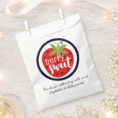 ストロベリーベリースイート誕生日ベビーガールキッズ フェイバーバッグ (クリップ留めされた状態)