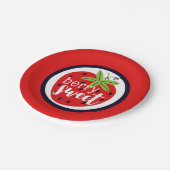 ストロベリーベリースイート誕生日ベビーガールキッズ ペーパープレート (アングル)